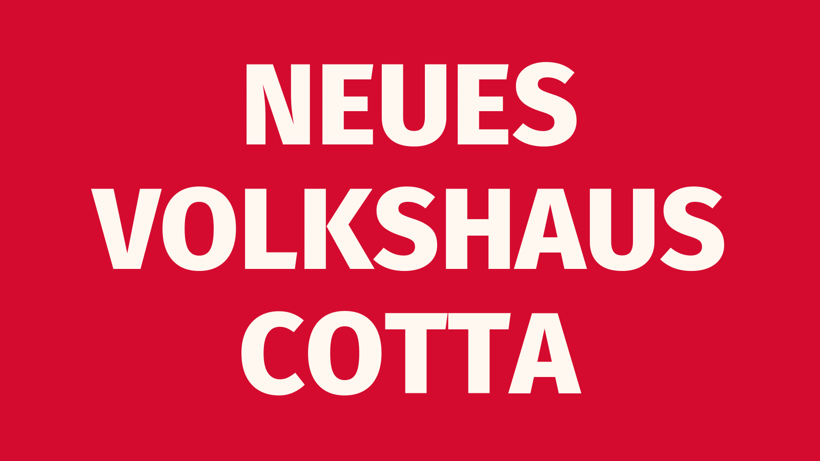 Das Neue Volkshaus Cotta braucht Hilfe
