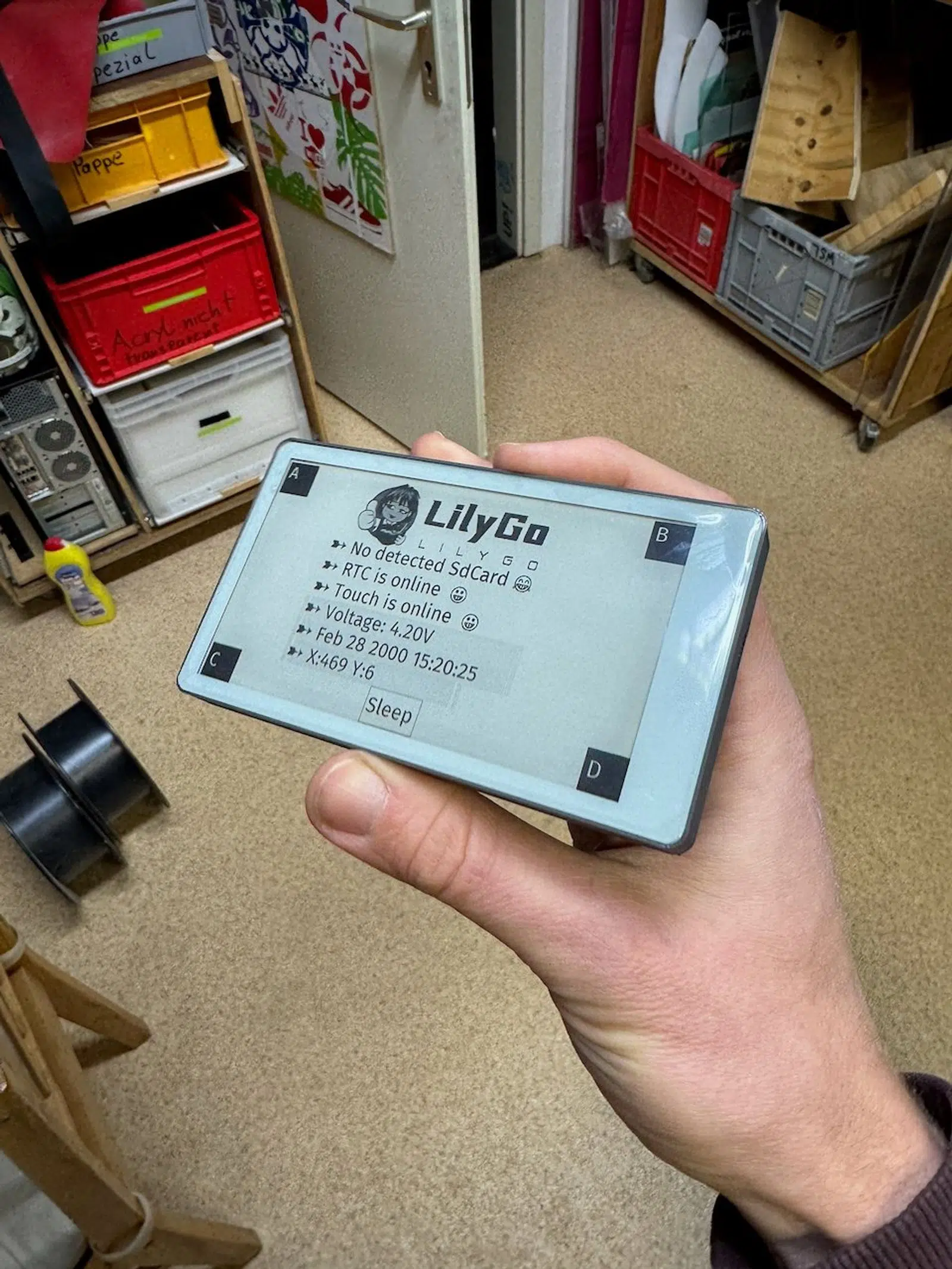 Gehäuse für eInk Touchscreen 2